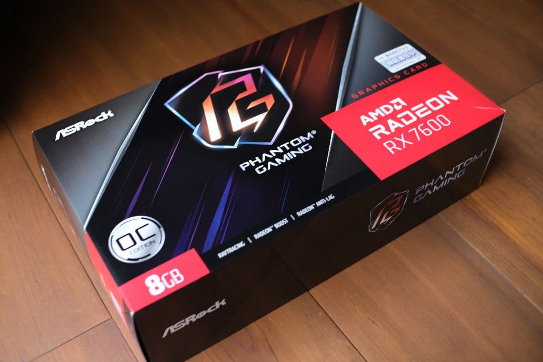 Radeon RX 7600 Phantom Gaming 8GB OC 中古