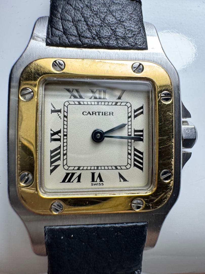 即購入可能☆彡さま専用　Cartierカルティエ　サントスSM純正新品革ベルト黒