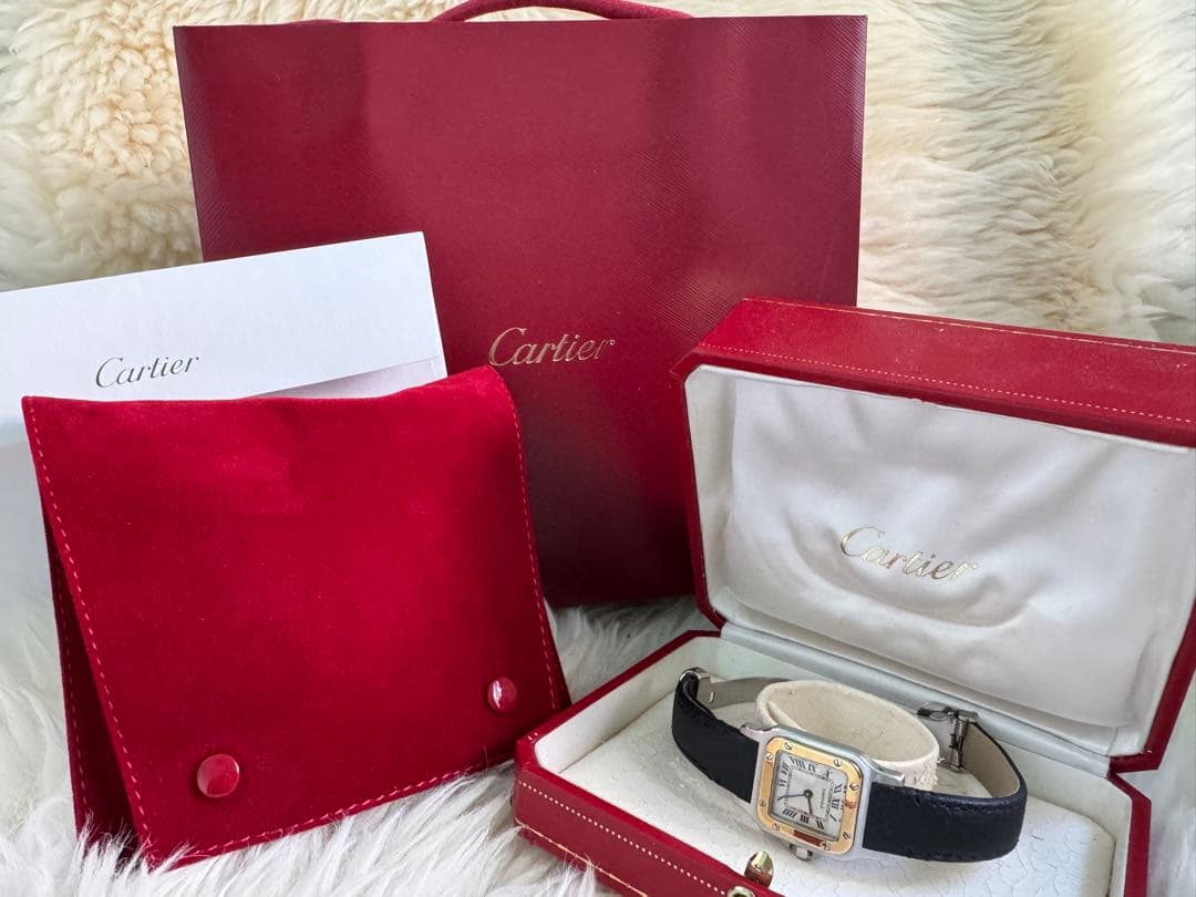 即購入可能☆彡さま専用　Cartierカルティエ　サントスSM純正新品革ベルト黒