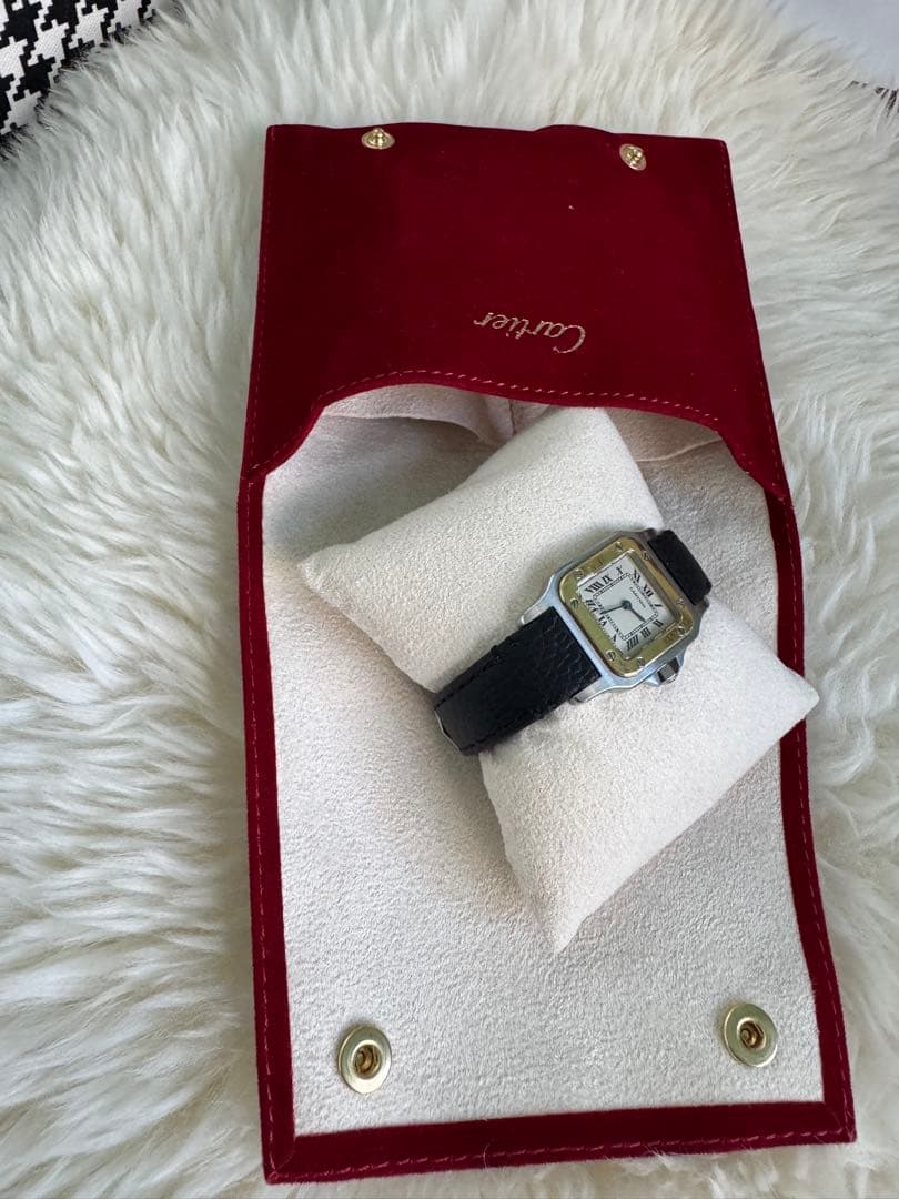 即購入可能☆彡さま専用　Cartierカルティエ　サントスSM純正新品革ベルト黒