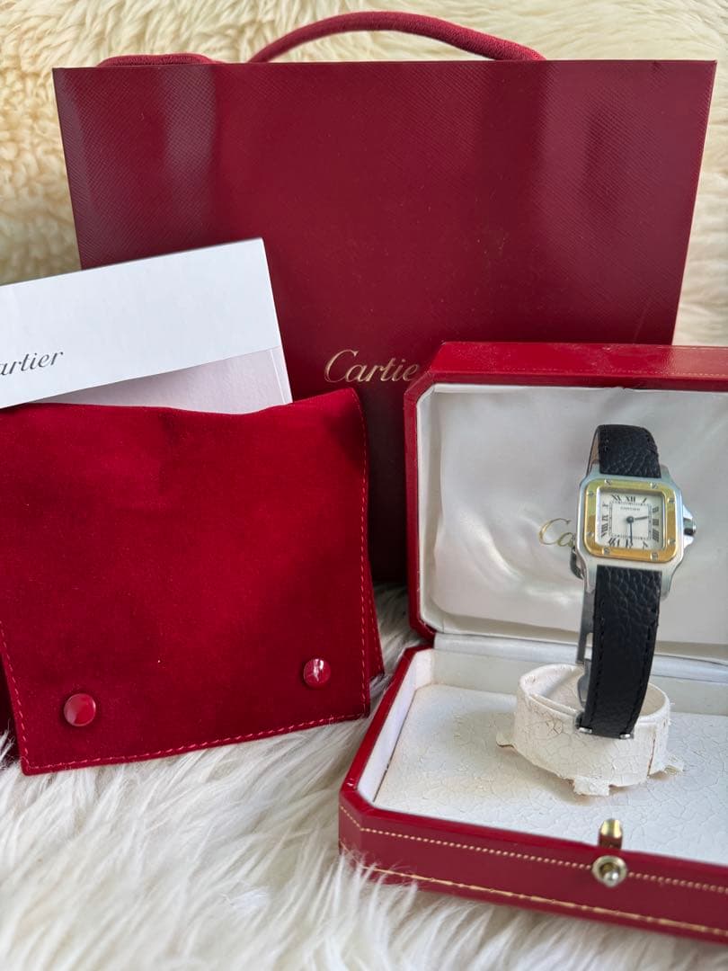 即購入可能☆彡さま専用　Cartierカルティエ　サントスSM純正新品革ベルト黒