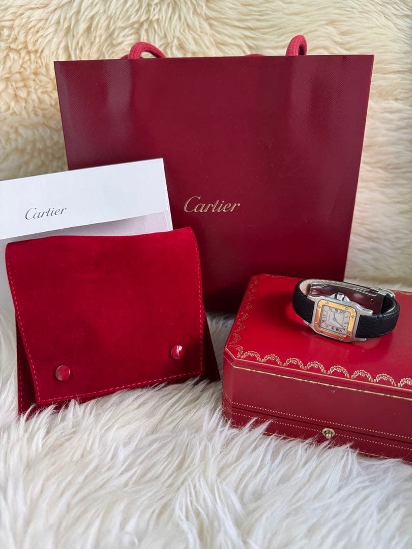 即購入可能☆彡さま専用　Cartierカルティエ　サントスSM純正新品革ベルト黒