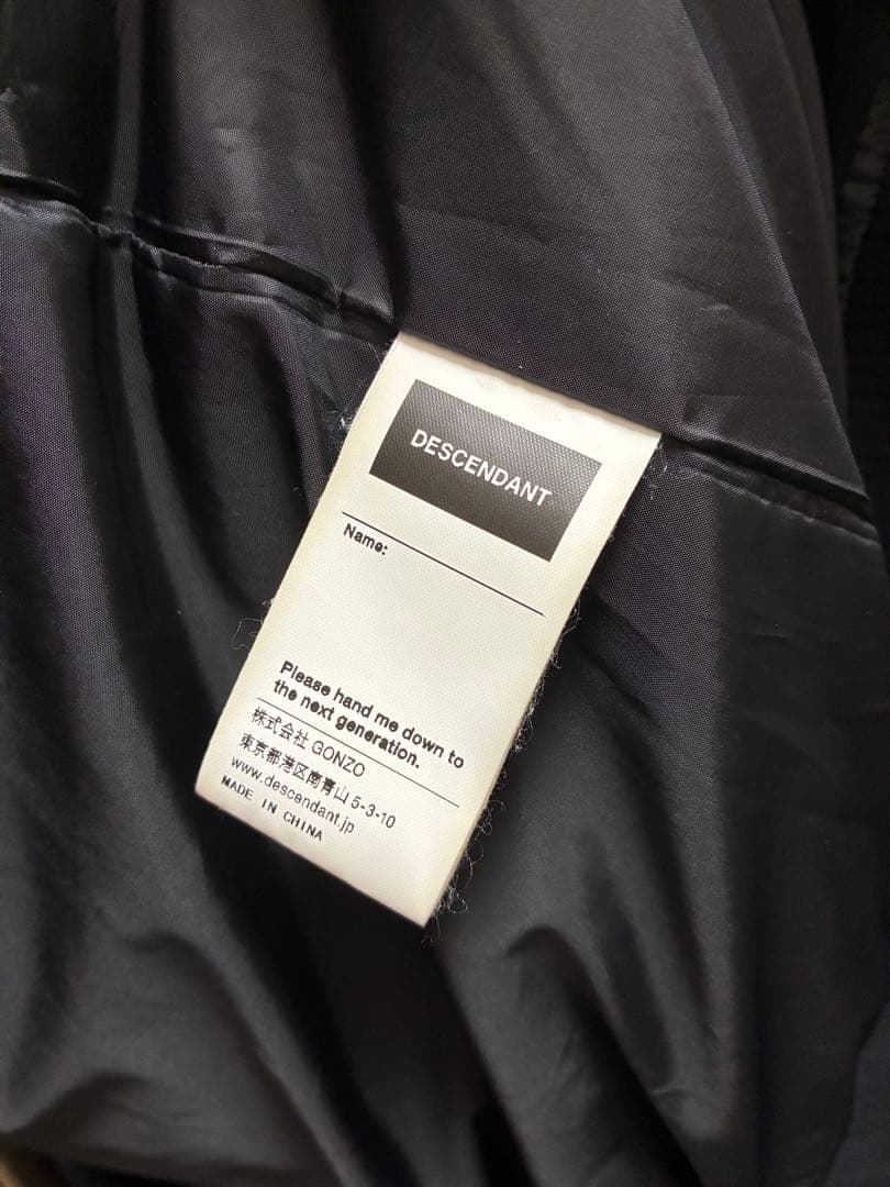ゲ*ア様 【美品】DESCENDANT FULTON PADDING JACKE