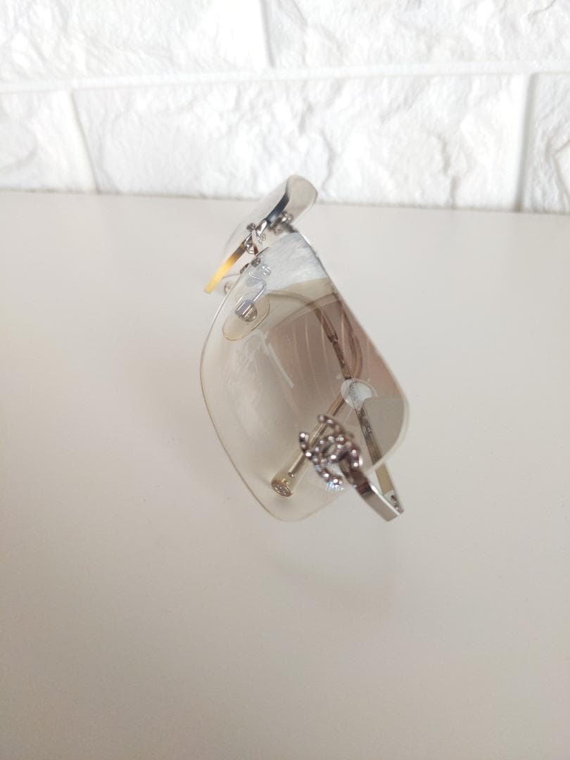 CHANEL シルバーグレー ストーン付き サングラス【レア】【人気色】【美品】