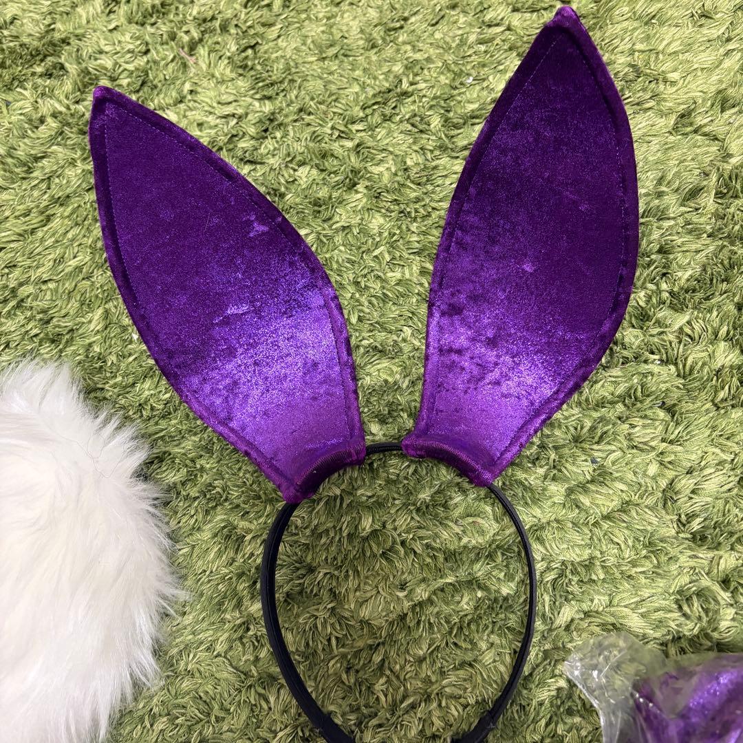 バニーガールコスチューム パープル