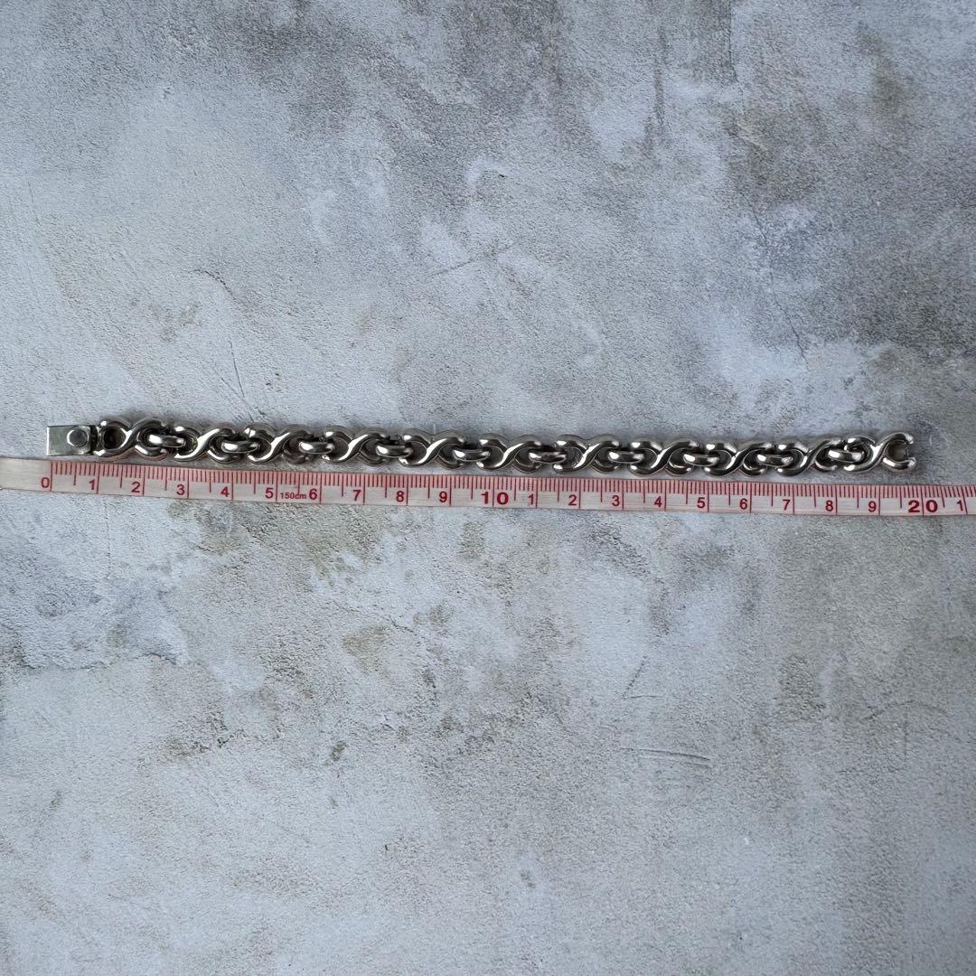 ヴィンテージ カーブチェーンブレスレット シルバー925 メキシコ製