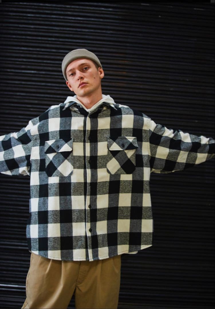 COOTIE バッファローチェックシャツ ジャケットM オーバーサイズ