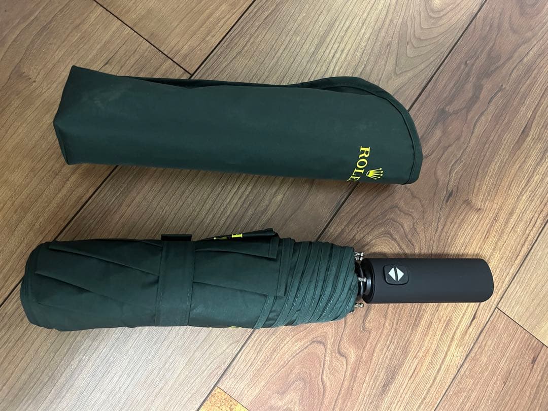 ROLEX 折りたたみ傘 ダークグリーン