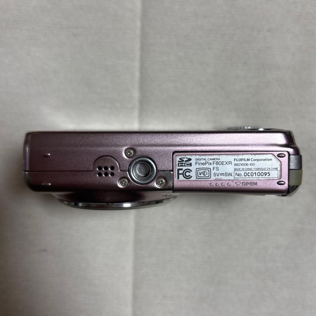 【動作確認済】FUJIFILM FinePix F80EXRピンク コンデジ