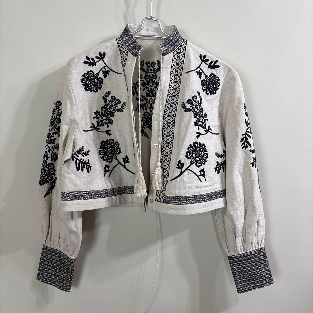 ⭐︎値下げ不可 アメリヴィンテージ FLOWER EMBROIDERY SHIRT