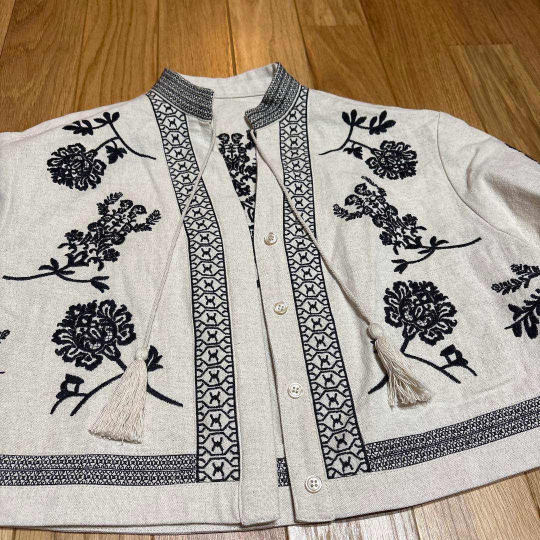 ⭐︎値下げ不可 アメリヴィンテージ FLOWER EMBROIDERY SHIRT