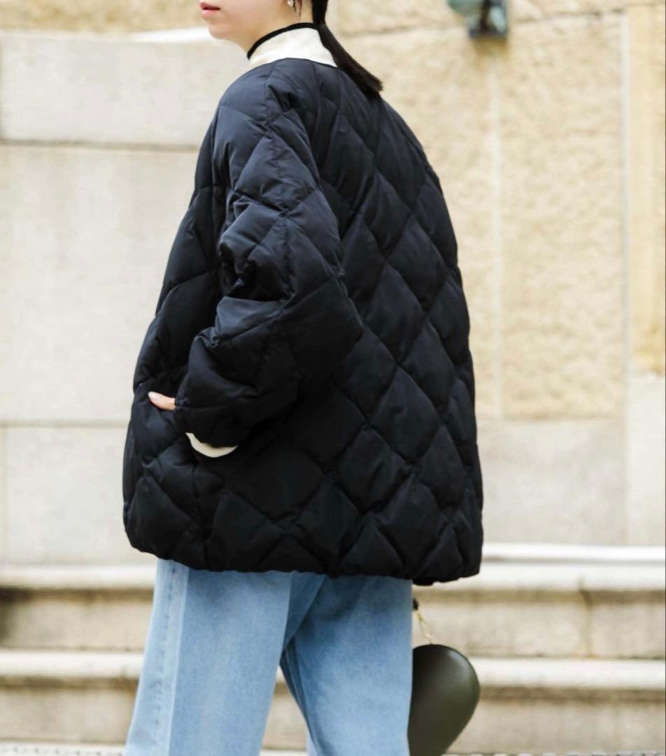 URBAN RESEARCH ☆ コクーンキルティングダウン-1 ブラック