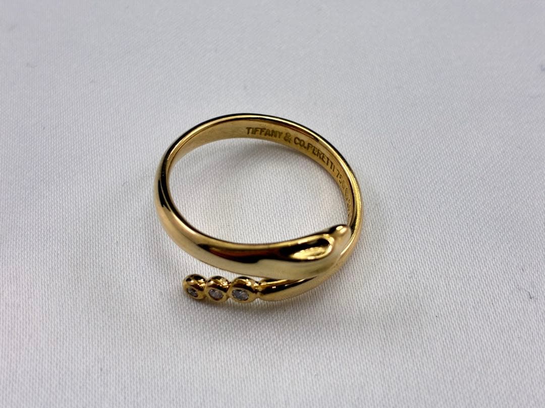 TIFFANY & CO ティファニー & コー K18 スネークリング 14号