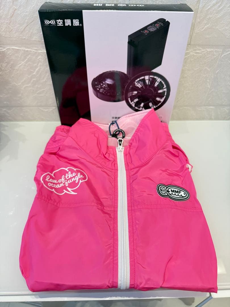 ムータマリン　muta marin ピンク 空調服 Mファン付き ベスト　ゴルフ