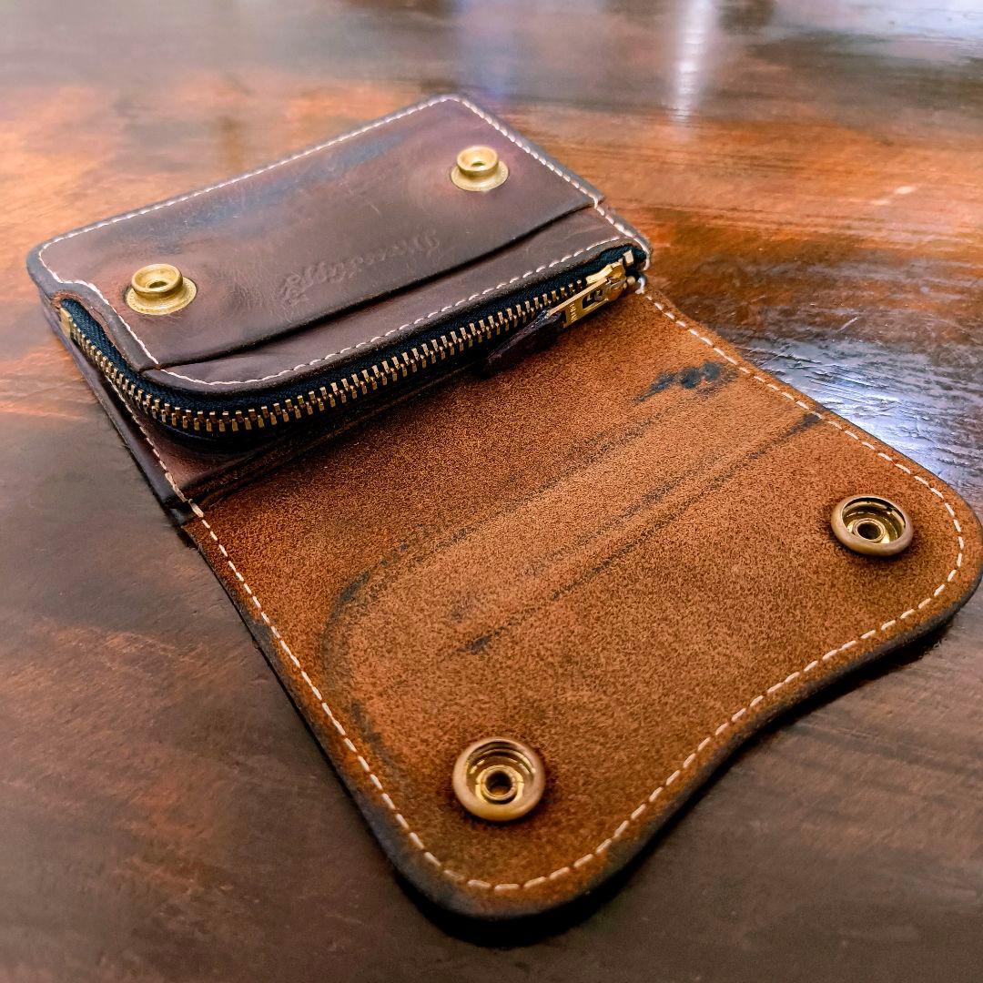 DressHippy ドレスヒッピー オイルドレザー トラッカーウォレット 財布