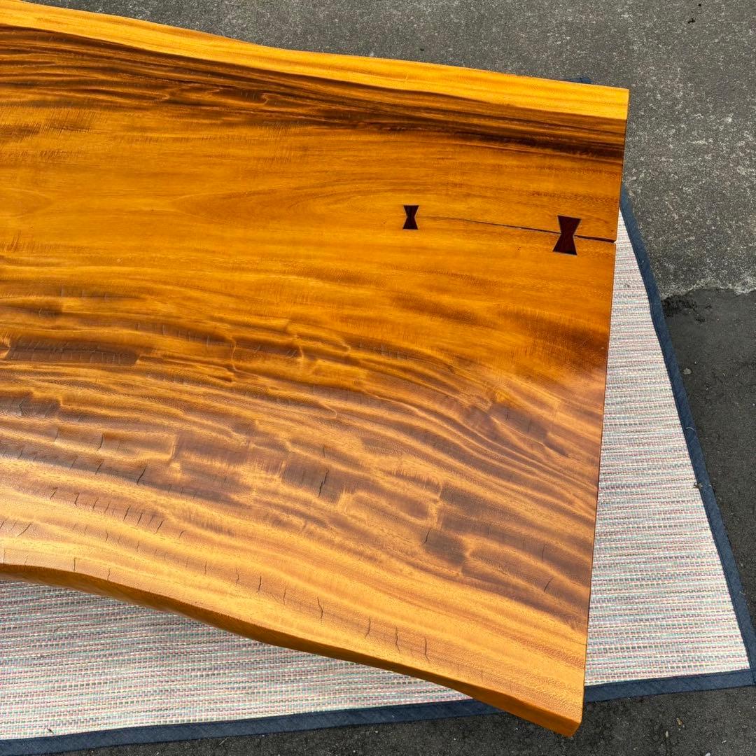 【送料込】天然木　一枚板　テーブル　座卓　無垢　木製　家具