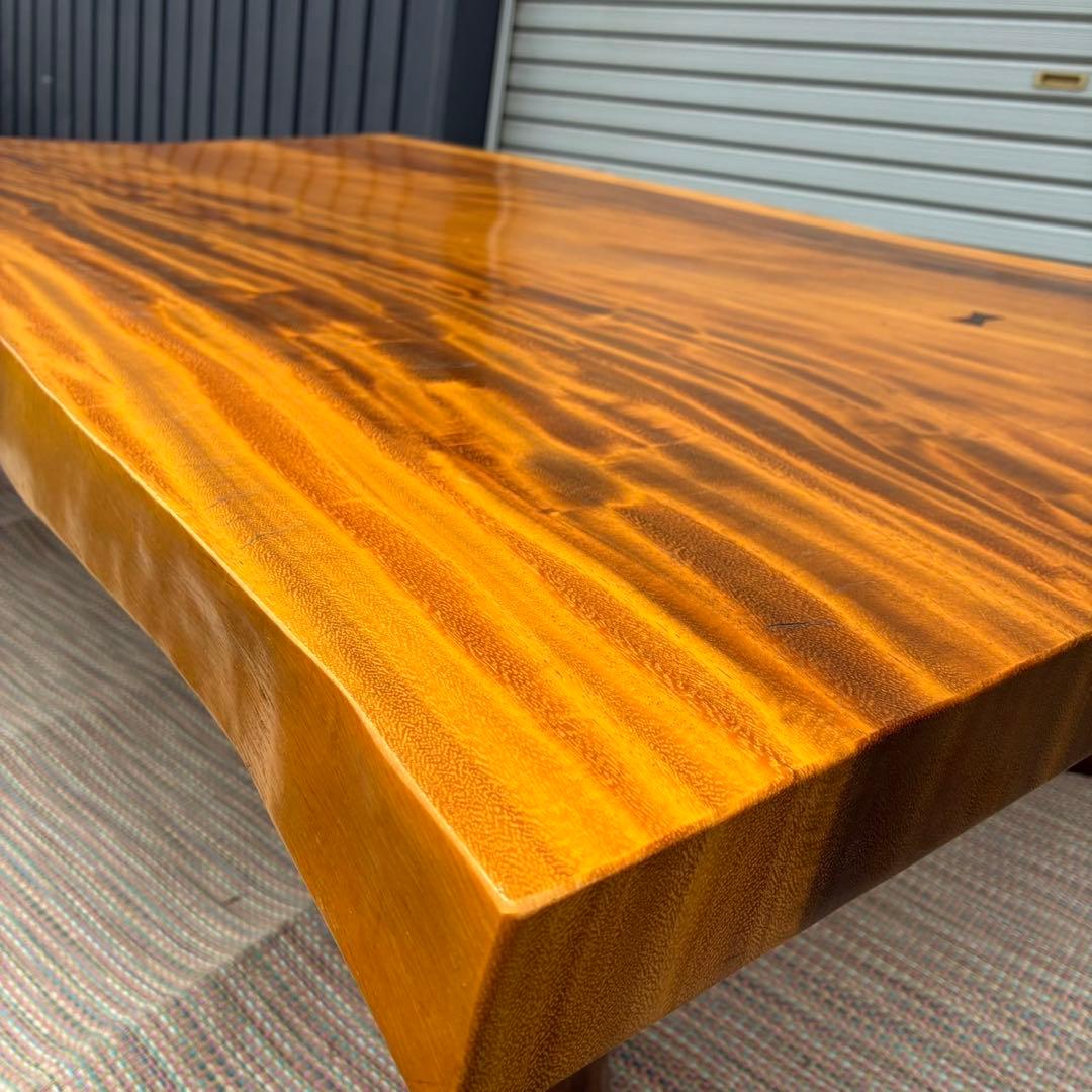 【送料込】天然木　一枚板　テーブル　座卓　無垢　木製　家具