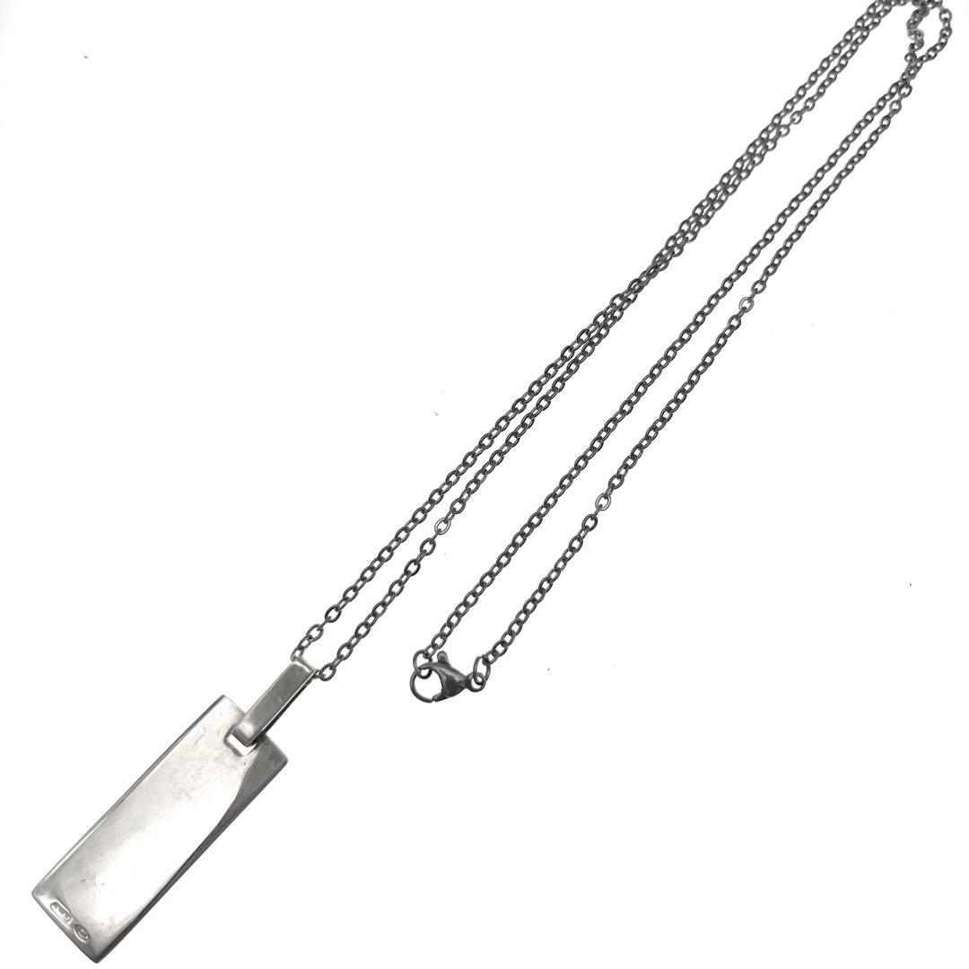 美品　GUCCI　グッチ　ネックレス　Gプレート　シルバー925　アクセサリー