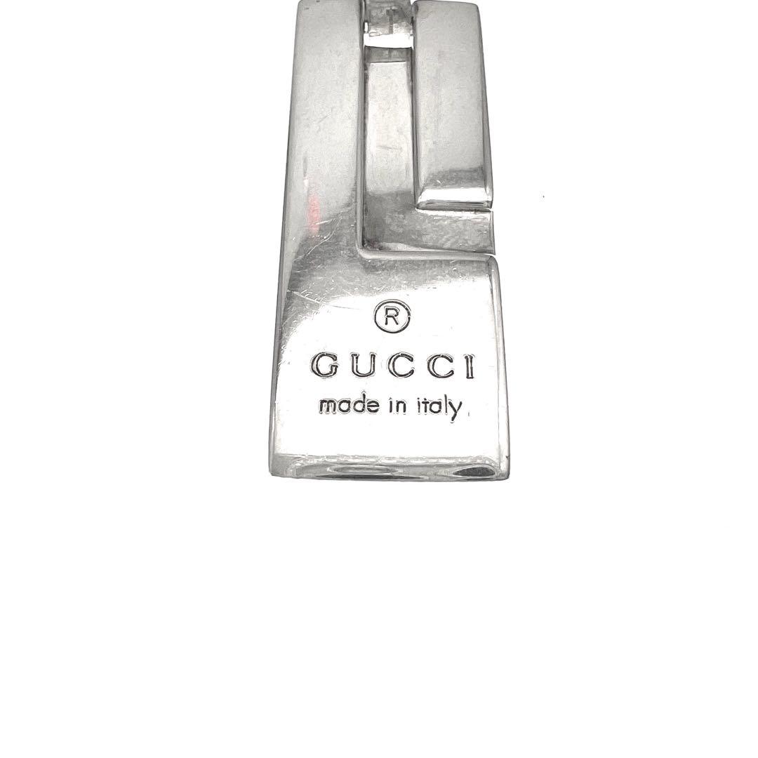 美品　GUCCI　グッチ　ネックレス　Gプレート　シルバー925　アクセサリー