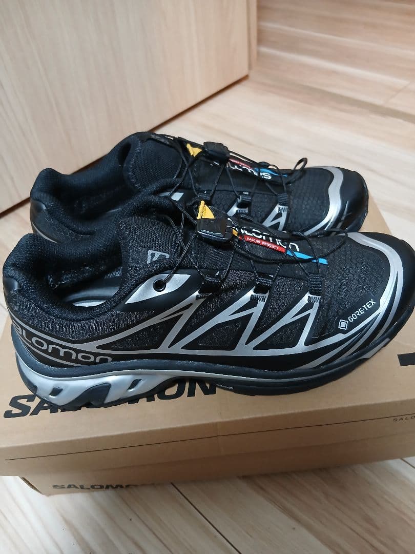 チョコ　Salomon XT-6 GTX ブラック/シルバー