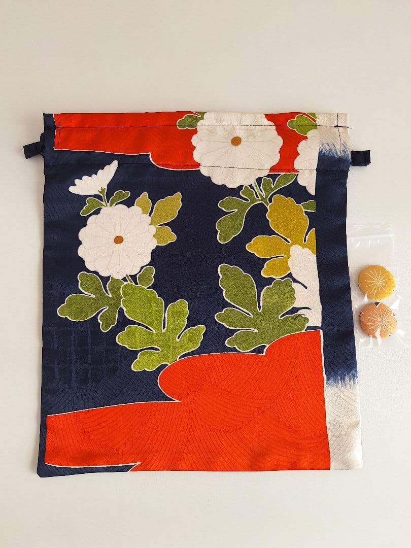 着物リメイクワンピース3676