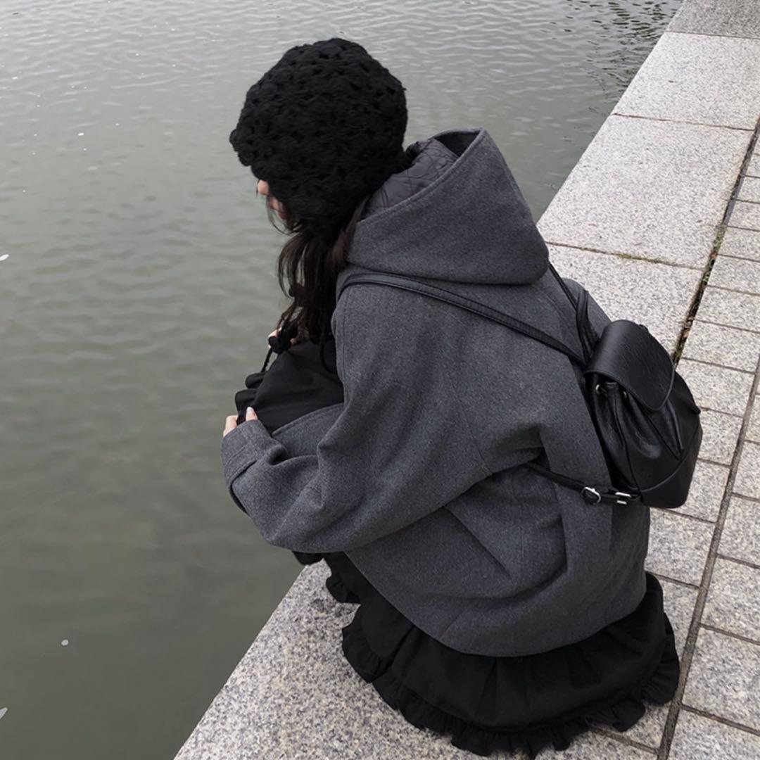 anyonmore エニワンモア キルティングフードハーフコート　値下げ交渉可