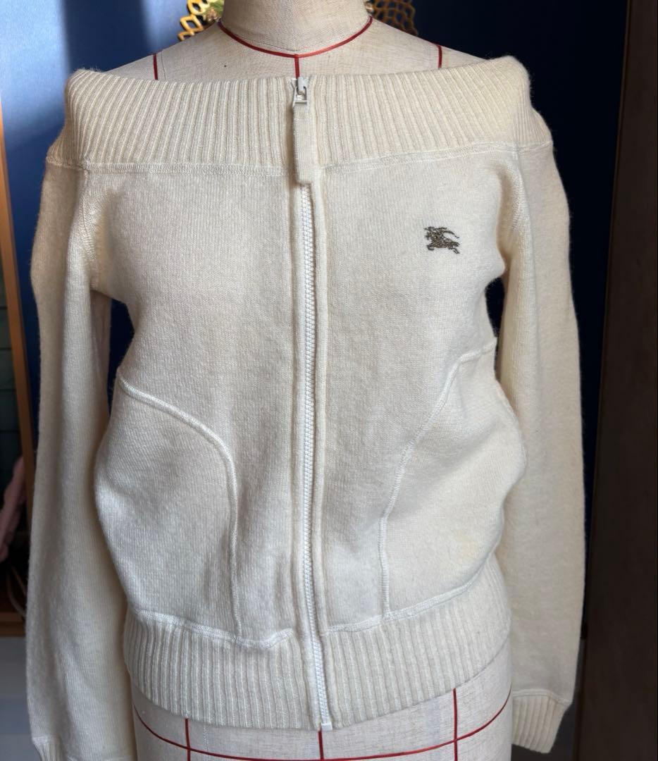 BURBERRY BLUELABEL オフショルニット38 y2k
