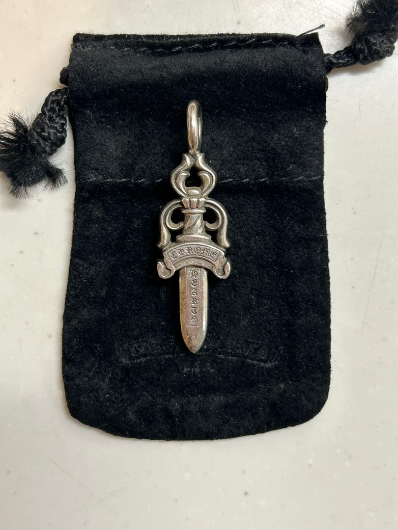 クロムハーツ ダブルダガー ペンダント 正規品 シルバー925