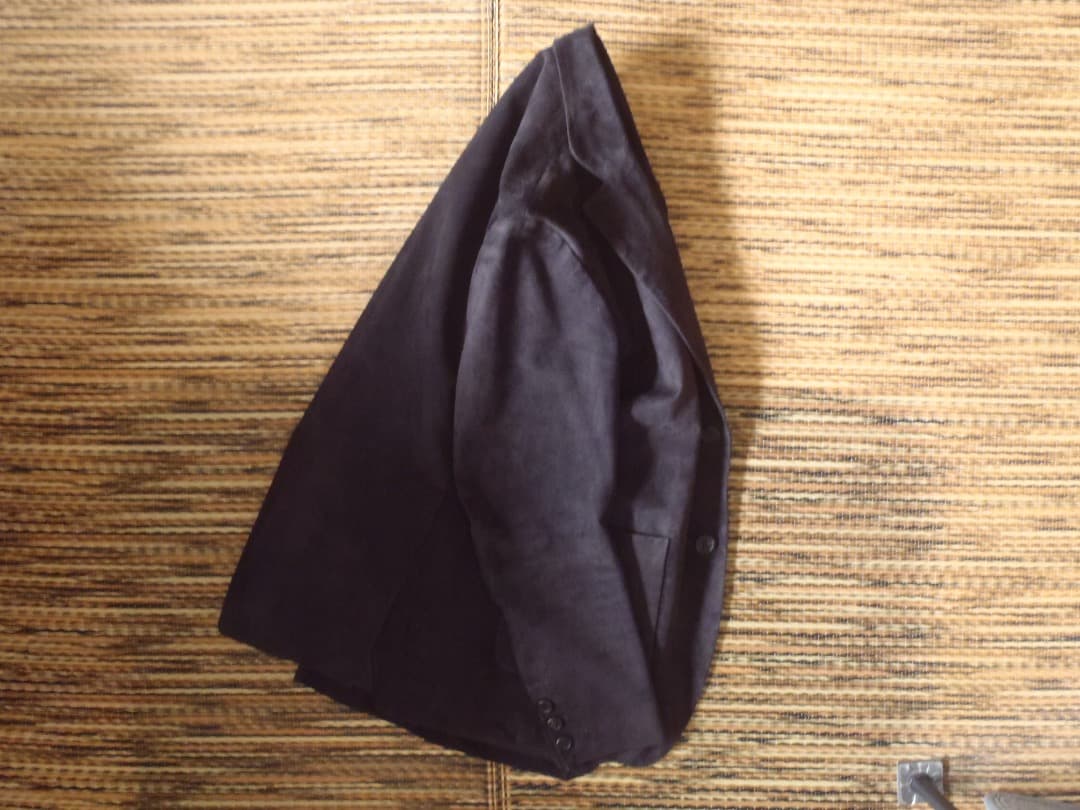 EMMETI エンメティ レザージャケット ネイビー 46 size used