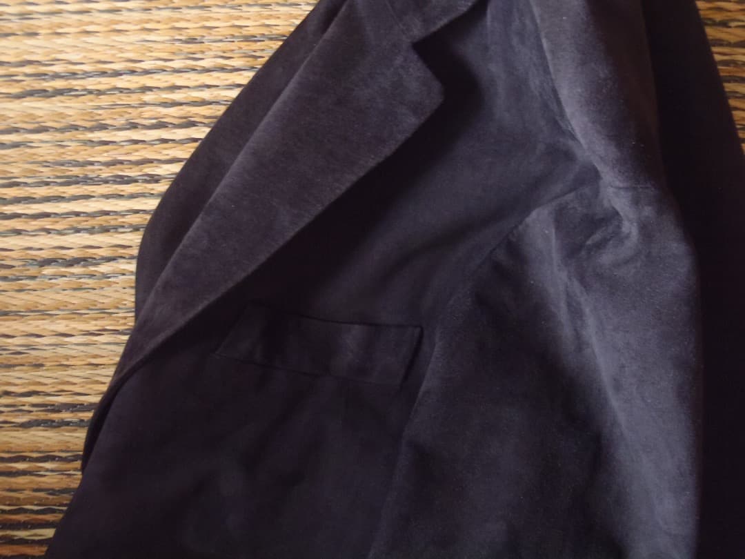 EMMETI エンメティ レザージャケット ネイビー 46 size used