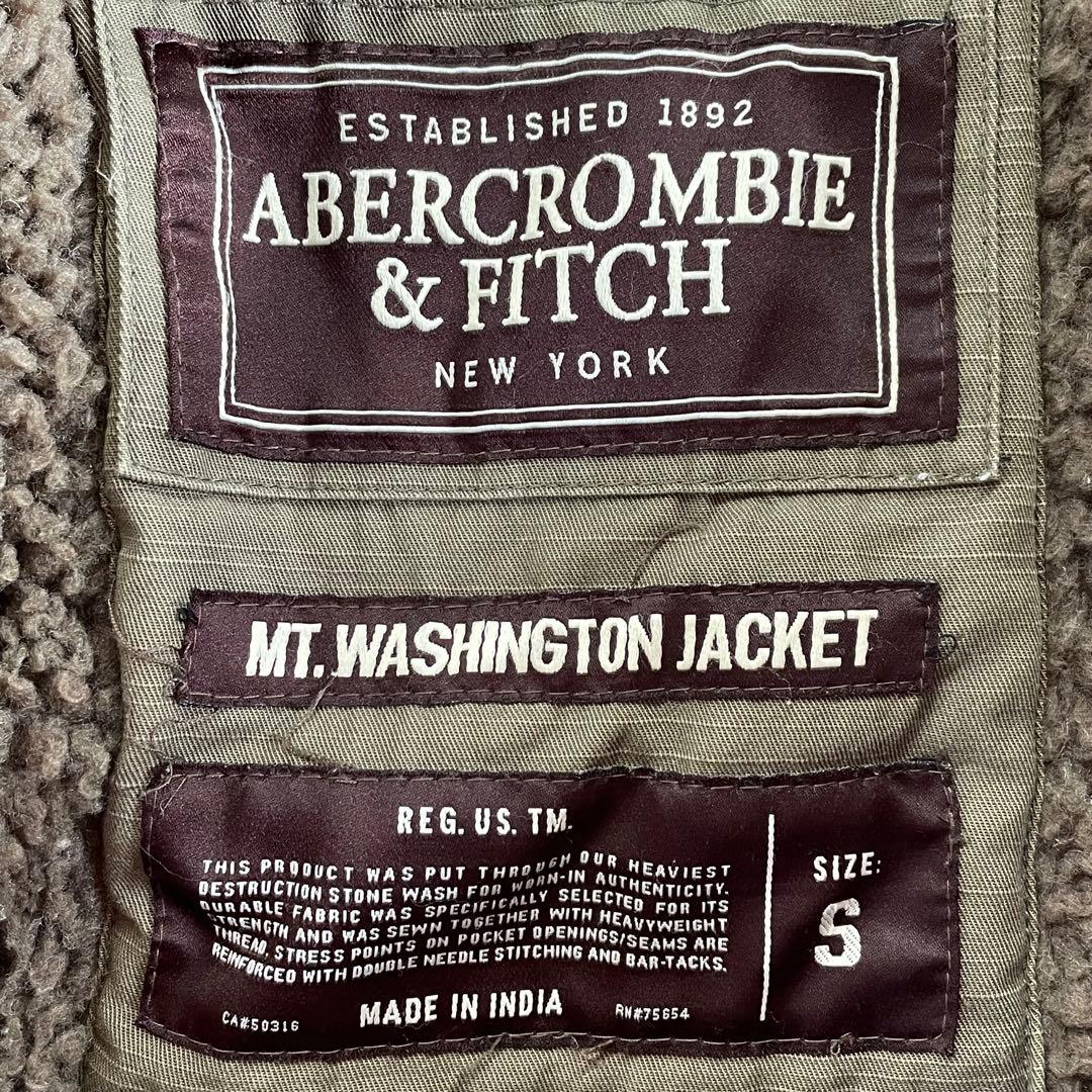 アバクロ used加工 MT.ワシントンジャケット ファーフーデッド 裏地ボア
