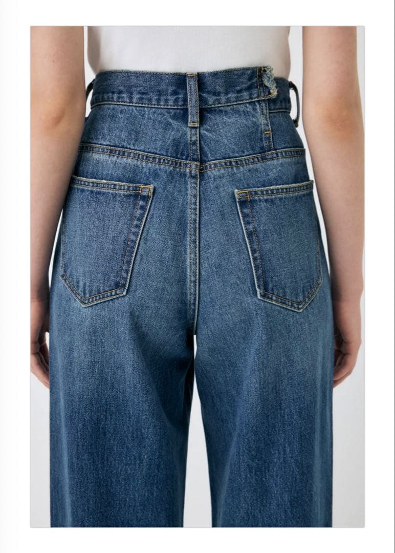 【MOUSSY】CROSS WAIST WIDE ストレート　サイズ１