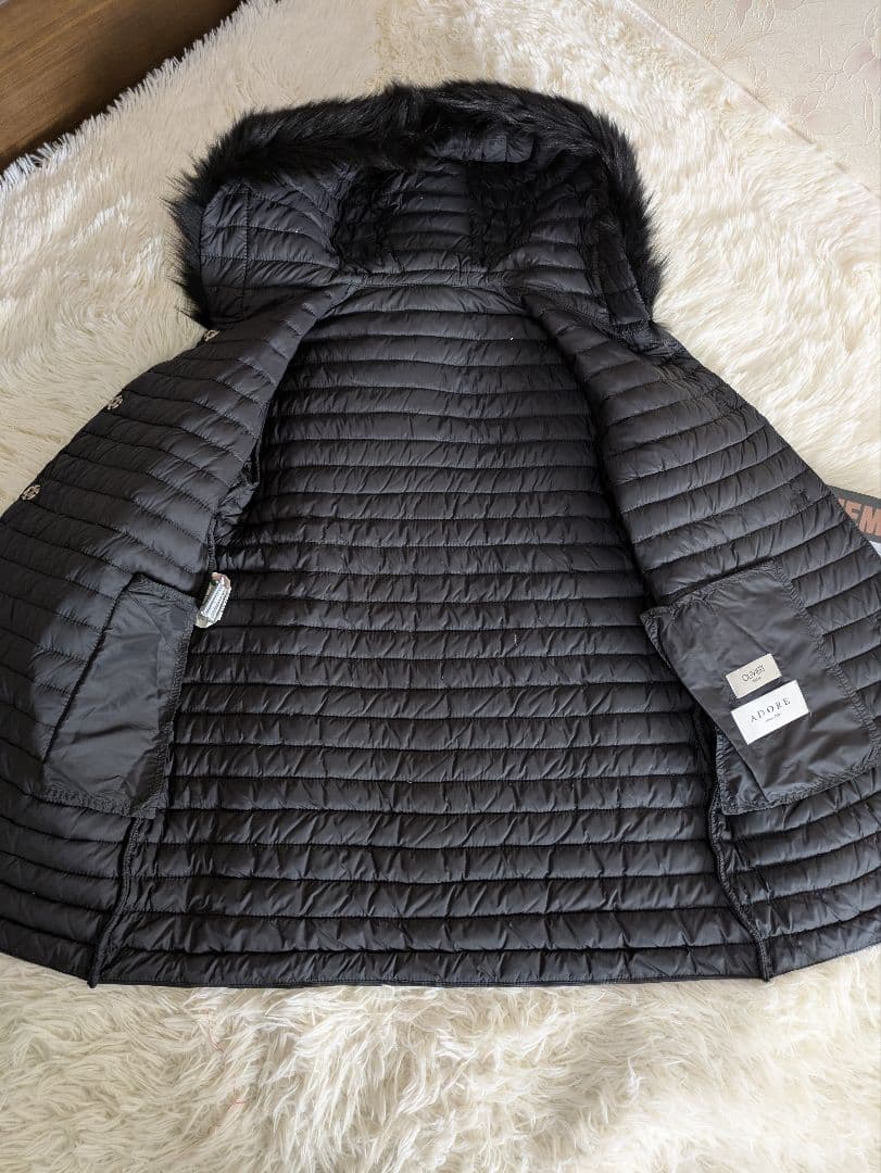 定価20万円　アドーア　OLIVIERIコラボ　レザーダウンコート