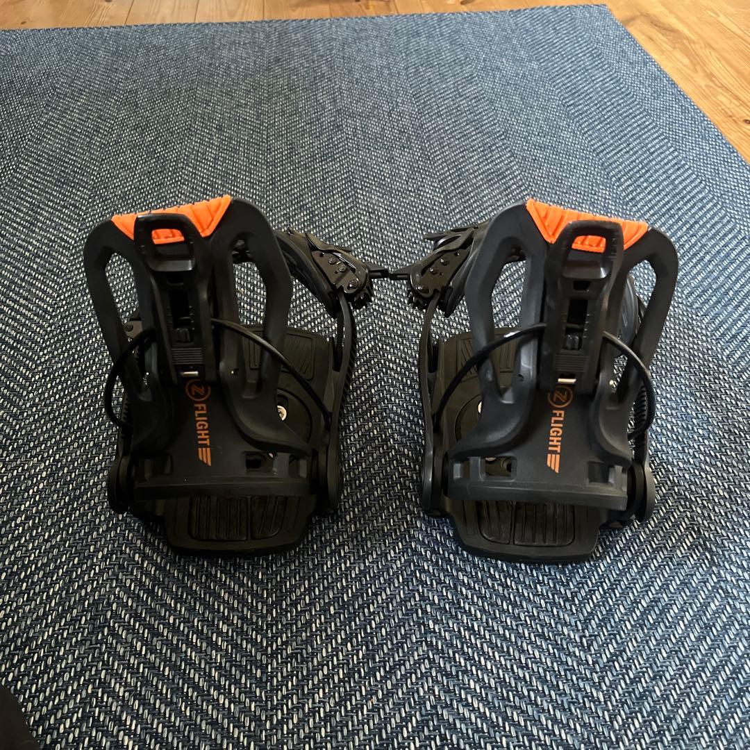 スノーボードビンディング ブラック/オレンジ