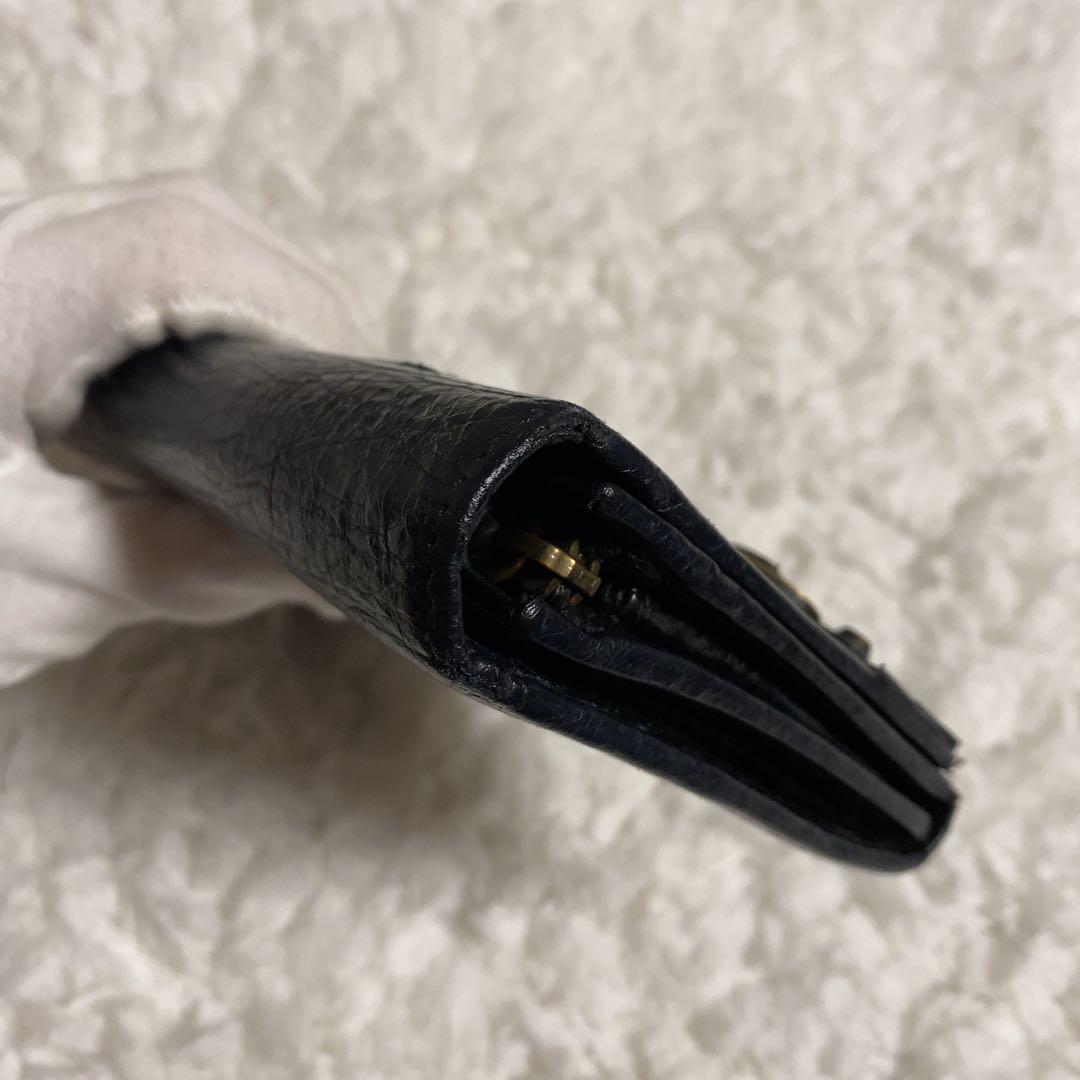箱＆保存袋付き！BALENCIAGA 長財布 2つ折り シティ クラシック 黒