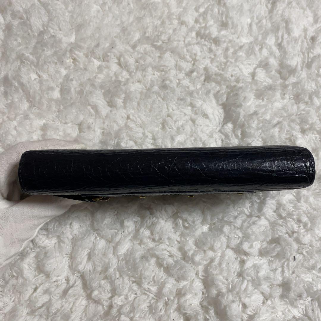 箱＆保存袋付き！BALENCIAGA 長財布 2つ折り シティ クラシック 黒
