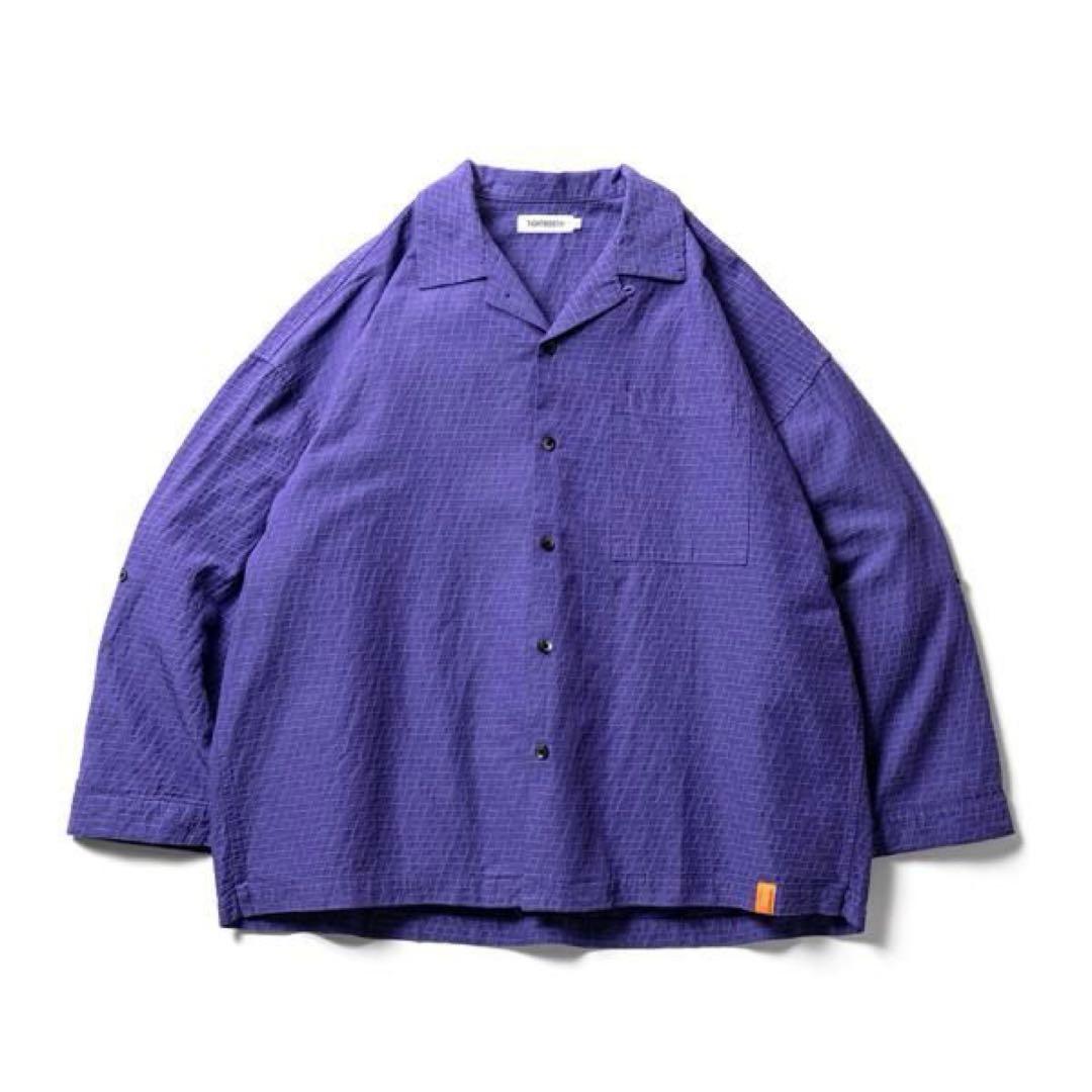 【TIGHTBOOTH】JACQUARD ROLL UP SHIRT XL