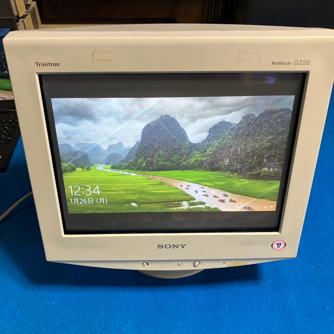 SONY ブラウン管　動作確認済　CPD-G220 17型　レトロ モニター
