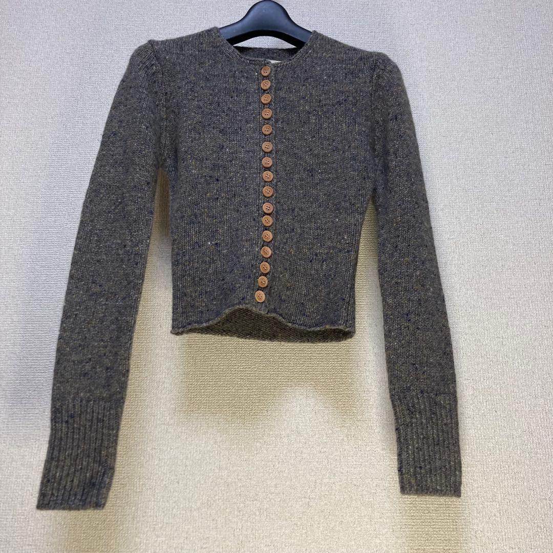 SHISHIKUI MANY BOTAN カーディガン Khaki メニボ