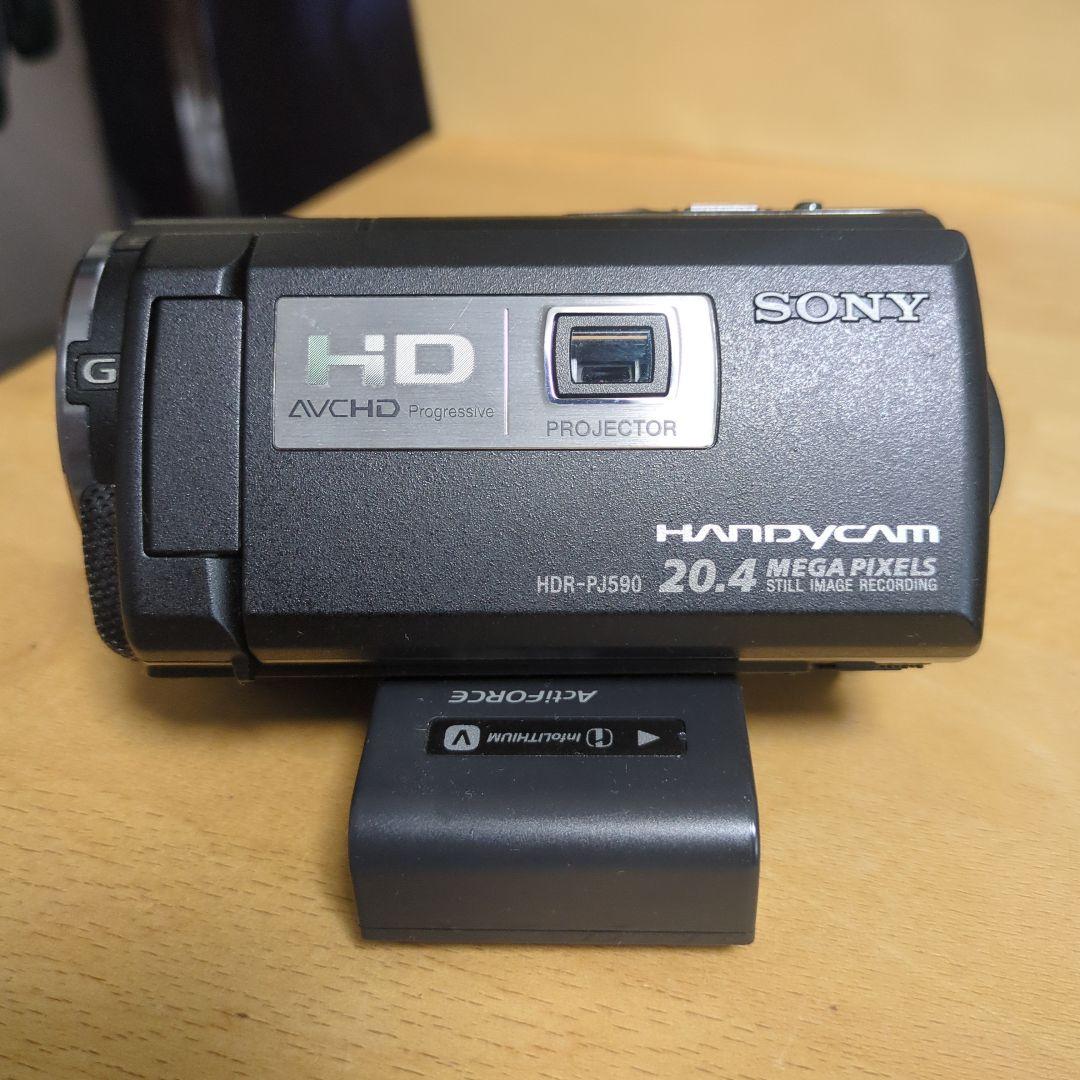 Sony HDR-PJ590V ハンディカム +バッグ+SDカード（週末価格中）