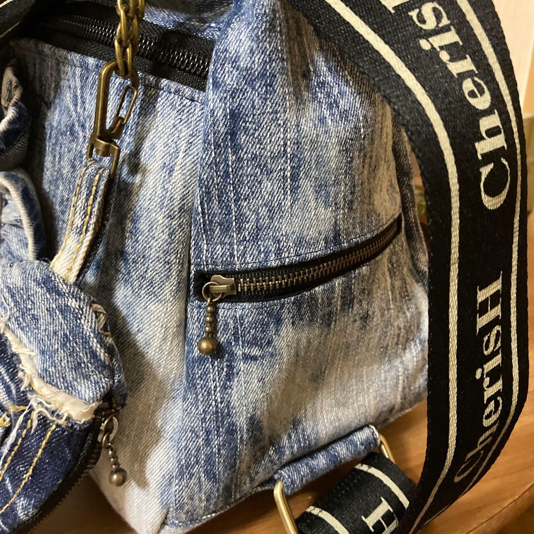 デニムリメイク フリル2wayバック