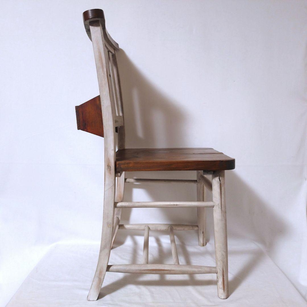 チャーチチェア　木製　アンティーク調　ヴィンテージ風　十字架　ダイニングチェア