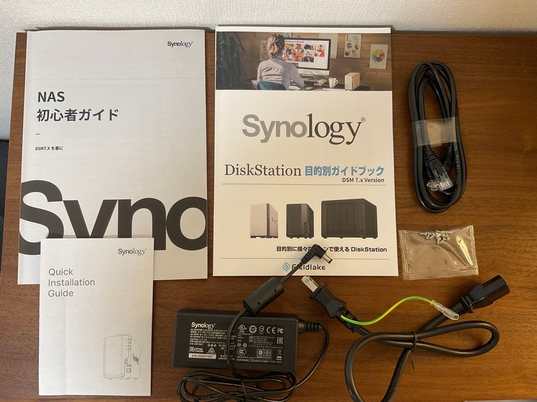 Synology NAS 2ベイ DS223/G + 6TB HDD 2台
