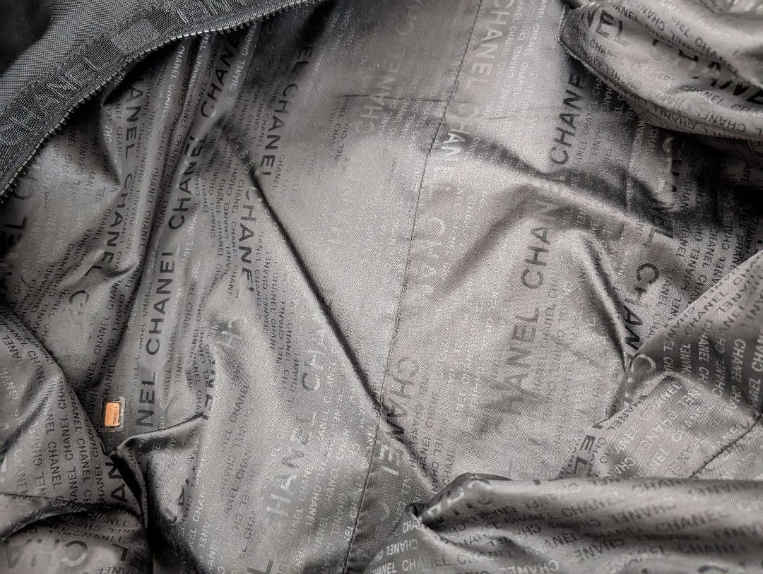 CHANEL ブラック ボストンバッグ　スポーツライン