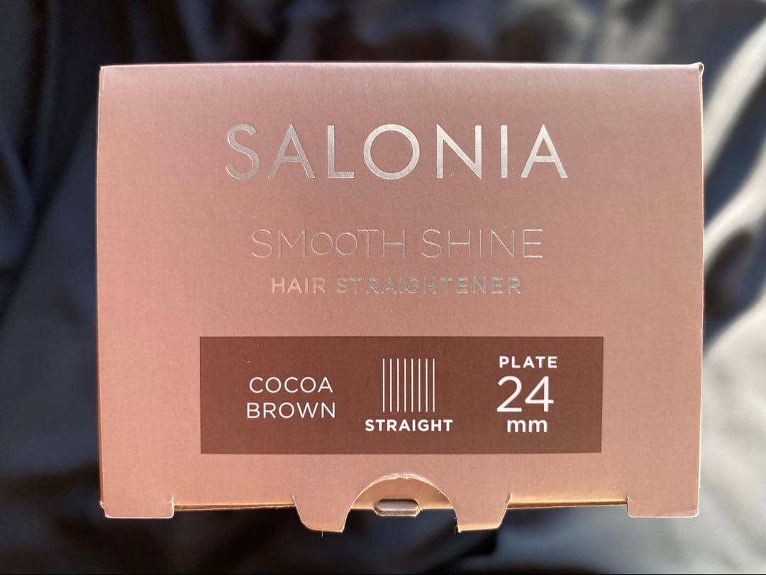 SALONIA スムースシャイン ヘアアイロン ココアブラウン サロニア
