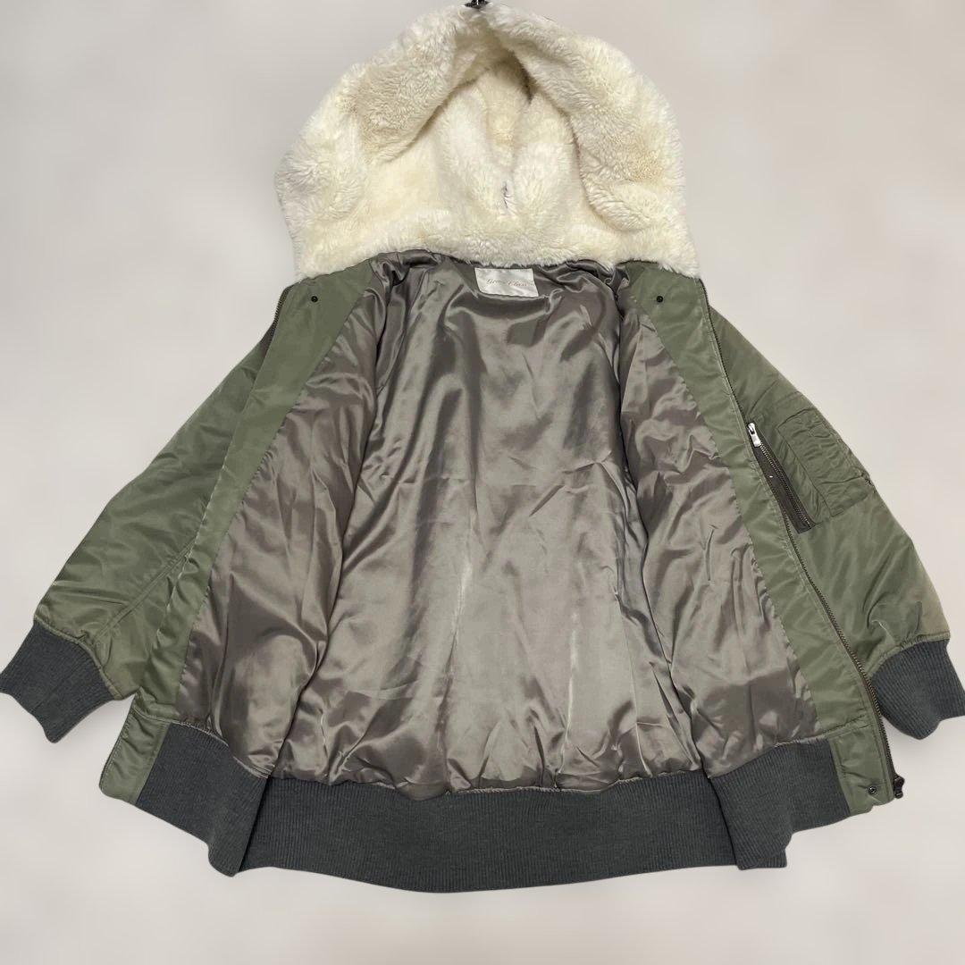 美品✨GRACE CLASS ボアフード ミリタリージャケット 上品カジュアル