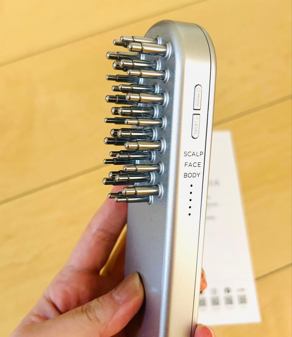 【 美品 】 SALONIA EMS LIFT BRUSH シルバー