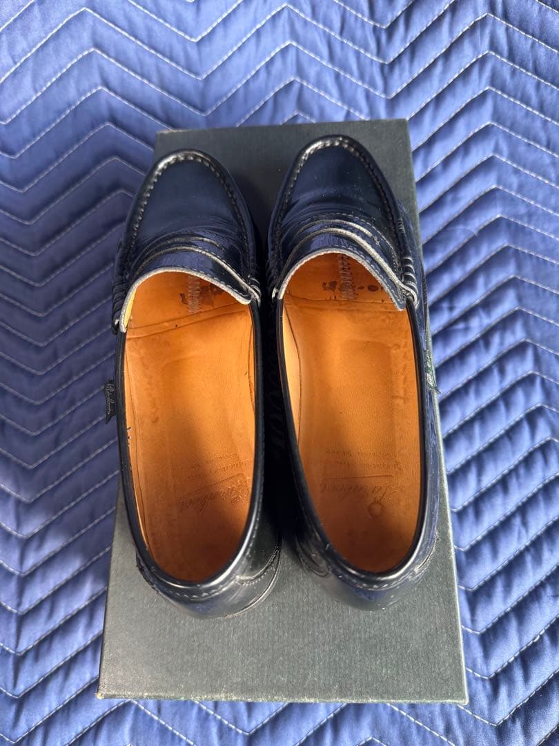 Paraboot ブラック エナメル　ローファー