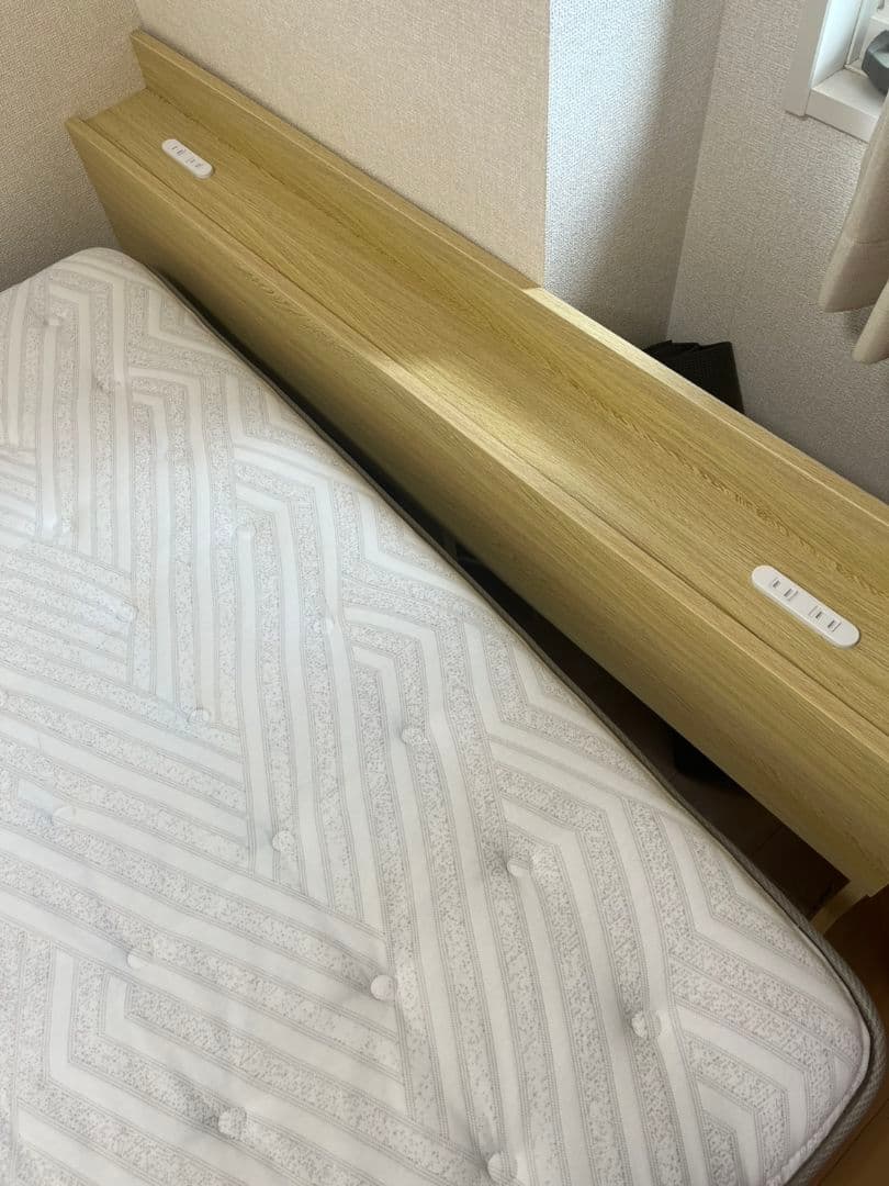 ニトリ　ダブルベッド(フレーム+マットレスセット)