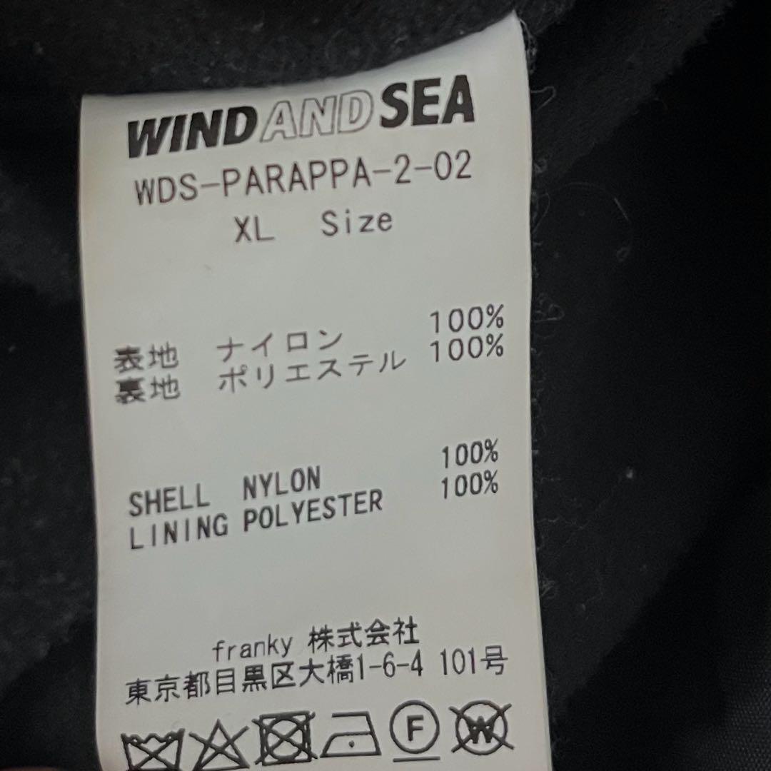 WIND AND SEA/コーチジャケット/ブラック/黒/パラッパラッパーコラボ